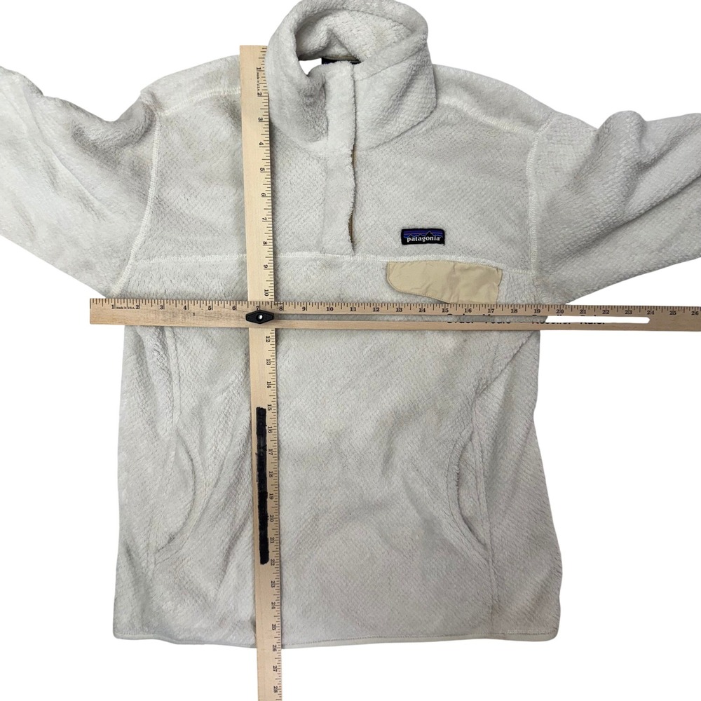 Patagonia Womens Re-Tool Snap-T Fleece Pullover Cream Large - Picture 2 of 6